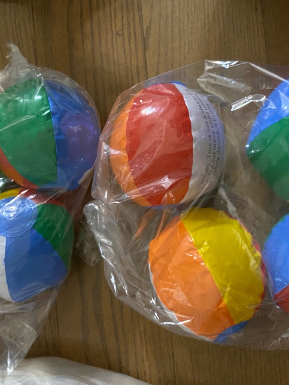 8 of them Multicolor Kids Beach Ball Pack - Colorful Play Balls ( mini)